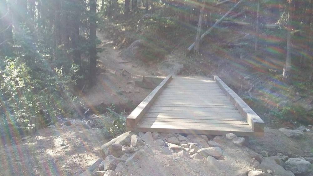 The footbridge on the Colorado Trail just past the trailhead