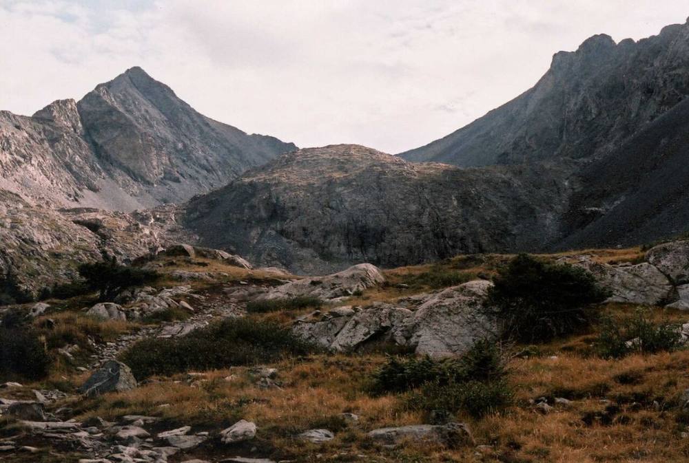 Ellingwood Point and Blanca above the Blue Lakes