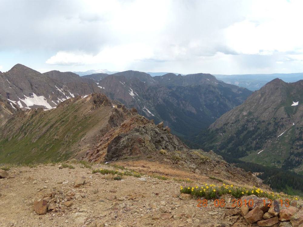 Chicago Basin from below Jupiter Mountain