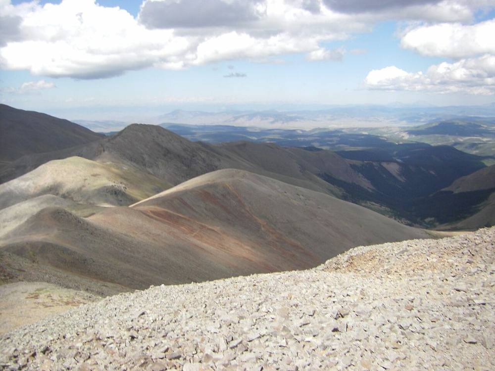 The northeast route from the saddle