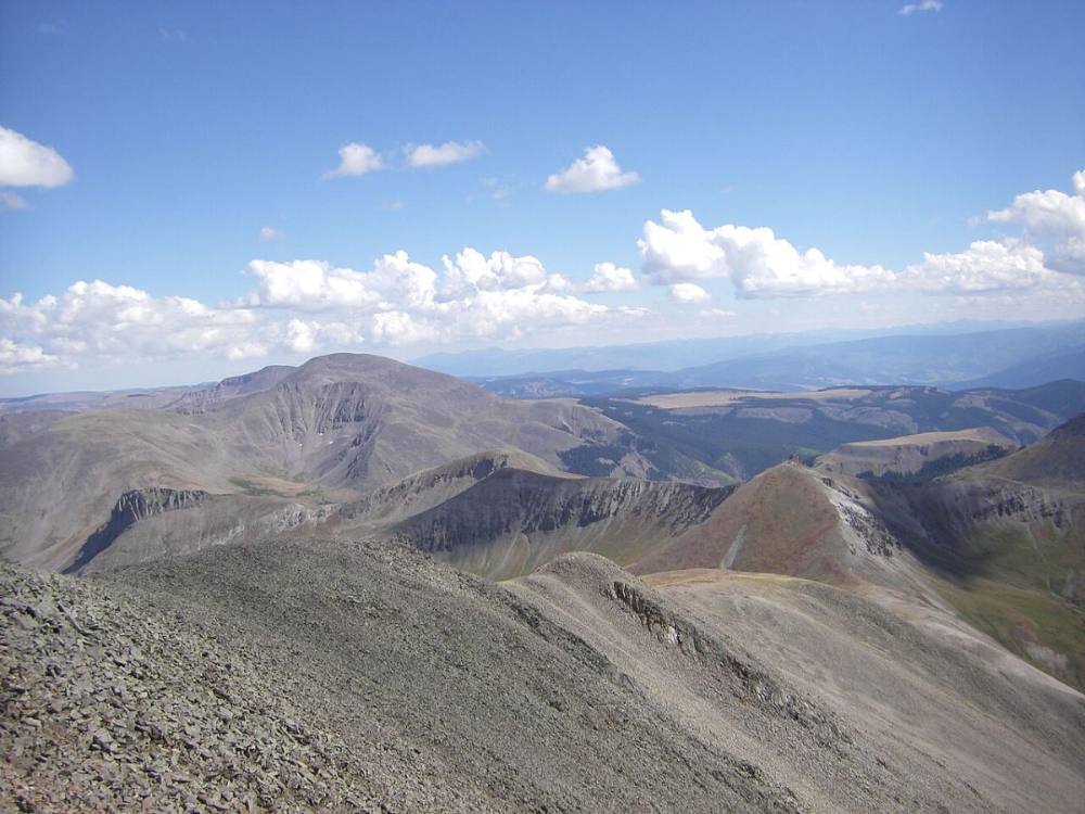 Looking south from the summit