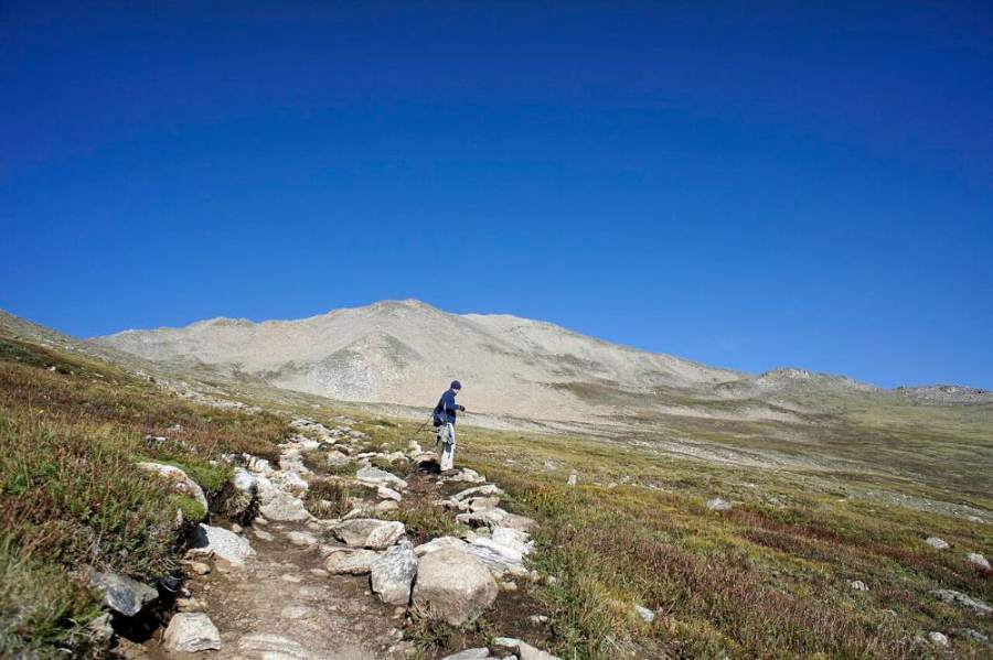 High on Massive near the false summit