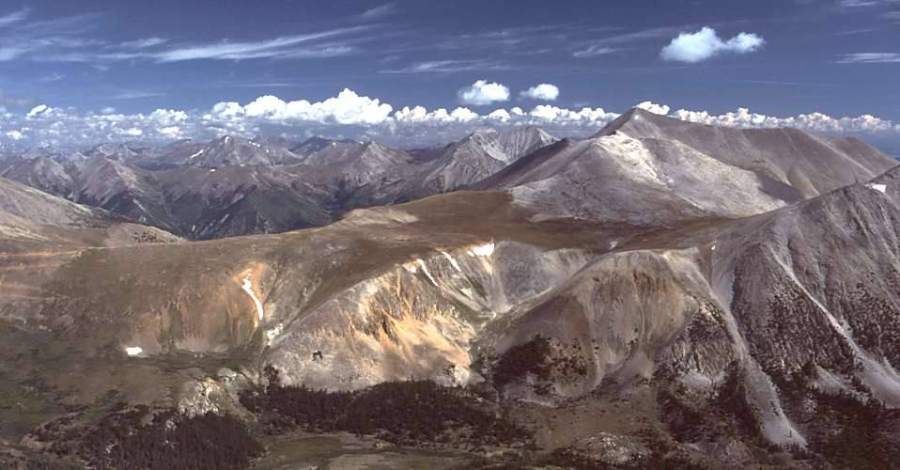 Looking north to Mount Antero from Shavano's summit