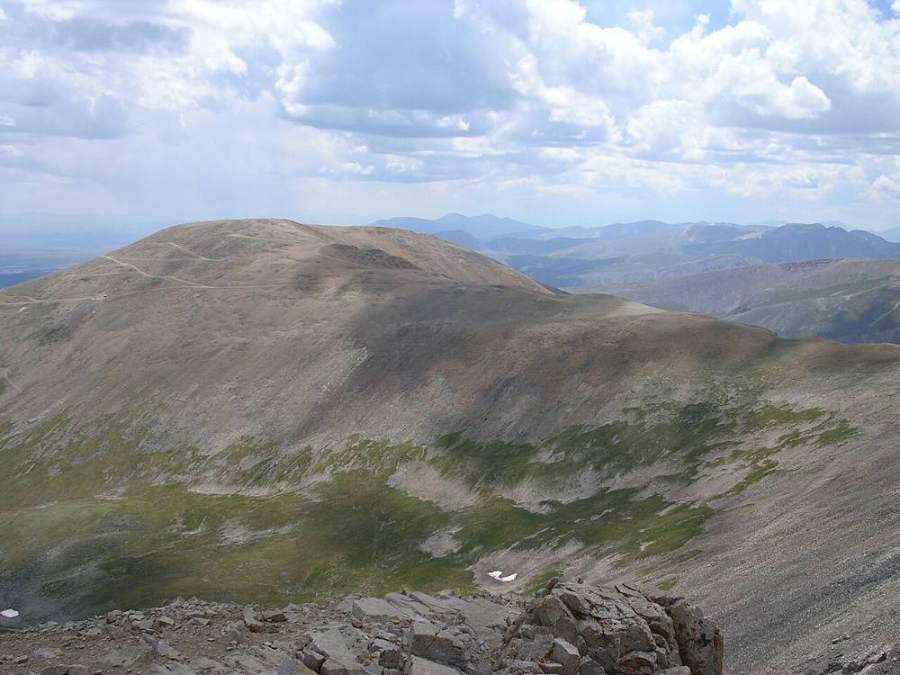 Mount Bross's broad summit area