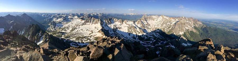 The view from the top of Mount Sneffels