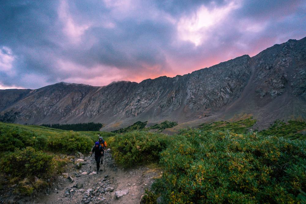 Early light in Stevens Gulch