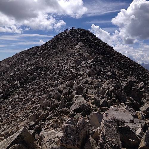 The summit from the false summit