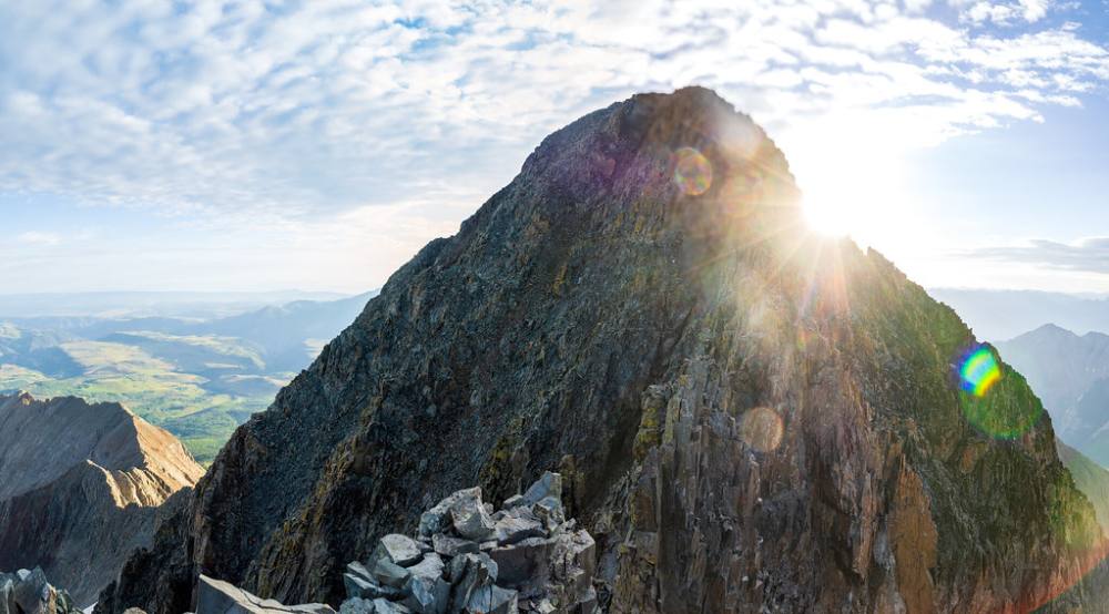 Wilson Peak's summit ridge